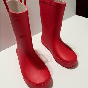 Children's Vibrant Red Waterproof Boots